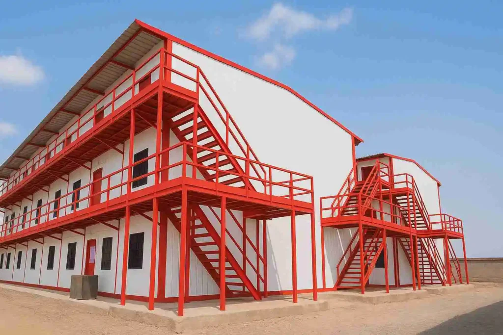 High-speed prefab labour colony