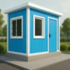 Blue portable security cabin