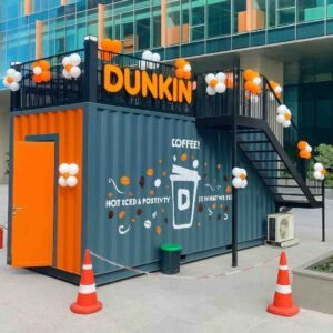 Container cafe with wall art in Ghaziabad NCR