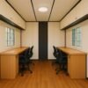 Container Portable Cabin with side-by-side workstations