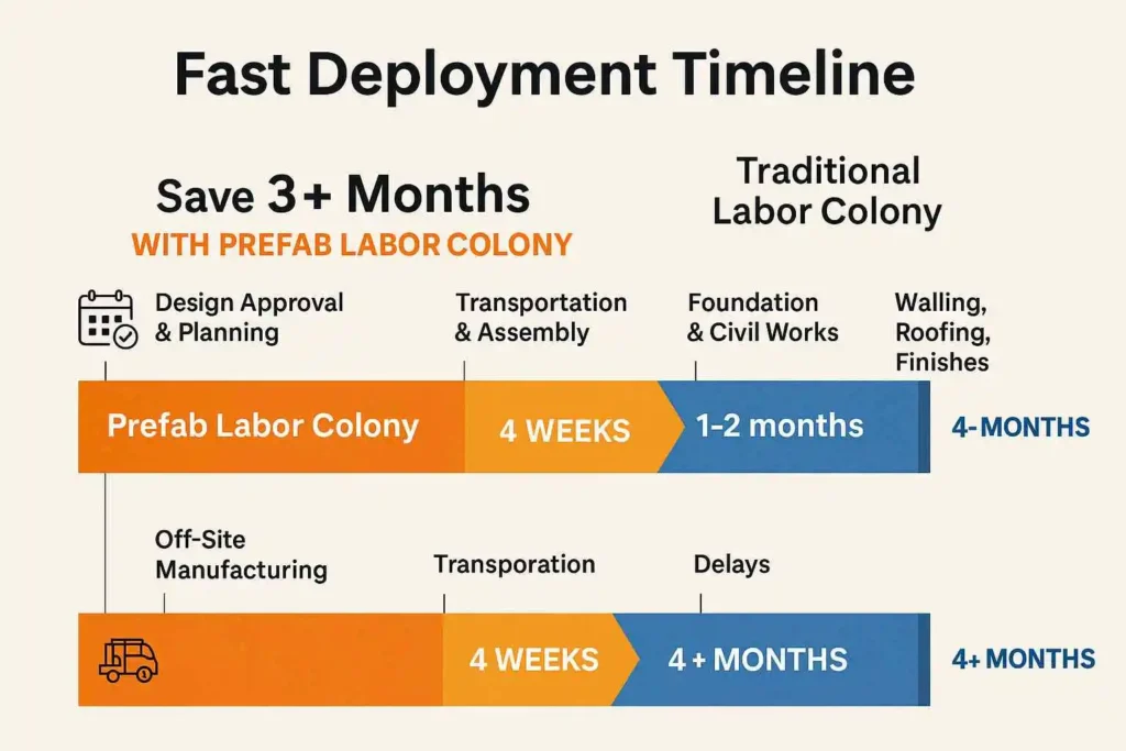 Fast deployment timeline