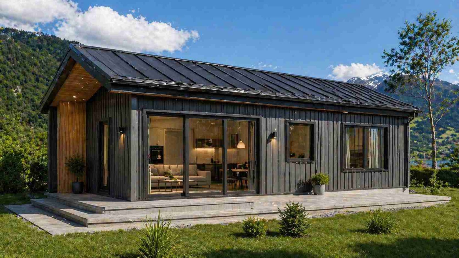 prefabricated house modern design no container residential India farmhouse