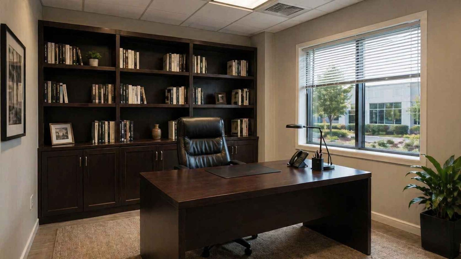 luxury porta cabin interior false ceiling executive desk AC vinyl flooring SAMAN