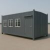 Grey MS porta cabin with windows and single door