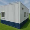 Steel MS Portable Cabin exterior with blue base finish