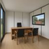 Office Portable Cabin with workstation setup