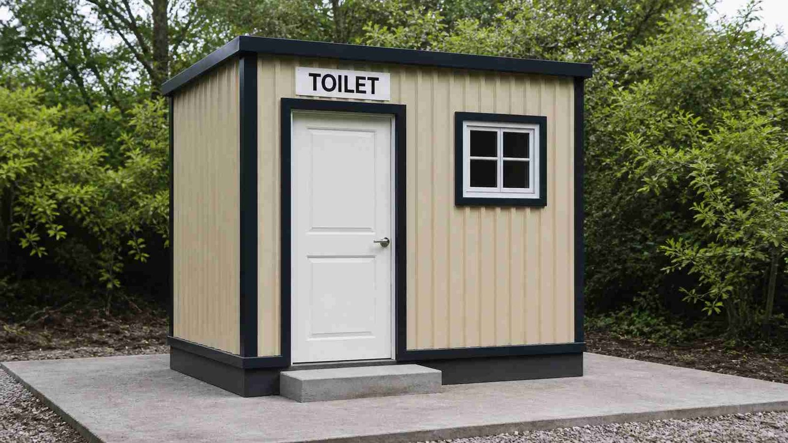 single cubicle toilet porta cabin small site sanitation unit