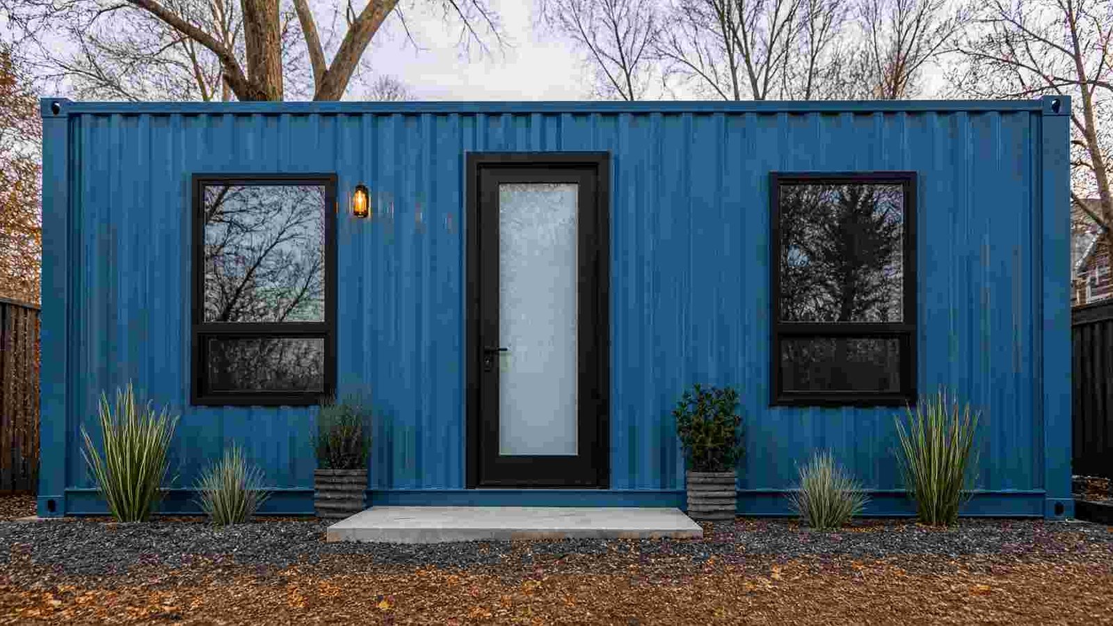 Affordable portacabin office installed on site as alternative to rented commercial space