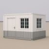 Grey White Prefab Mobile Office Cabin in Faridabad NCR