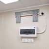 AC bracket, wired electrical switchboard, and MCB panel inside SAMAN prefab portable office