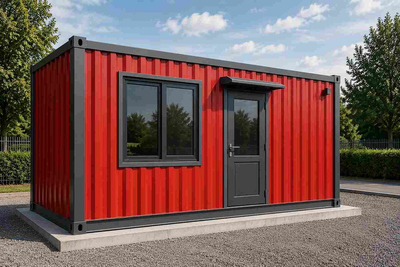 Prefabricated portable cabin — complete factory-built unit ready for site placement