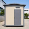 Front face of SAMAN readymade office cabin with lockable steel door