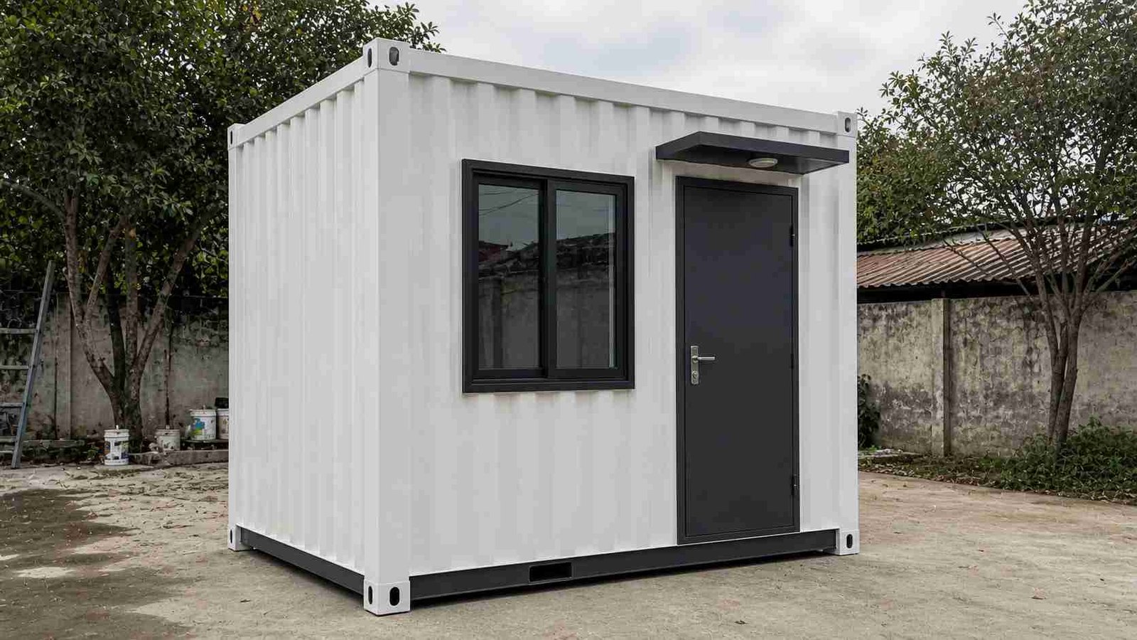Affordable small portable cabin ready for dispatch from factory yard with standard configuration
