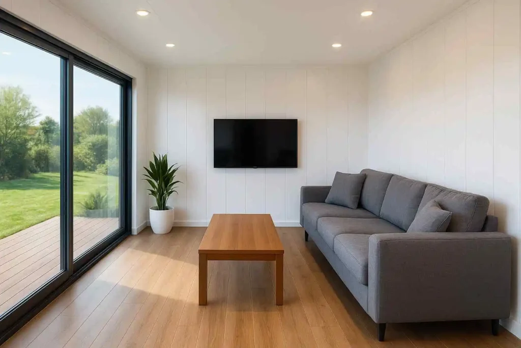 modern container living room