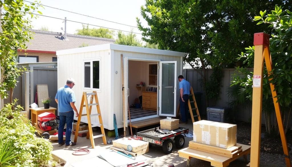 Portable Cabin Installation Portable Cabin Installation