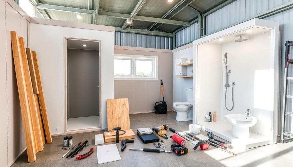 bathroom cabin installation bathroom cabin installation