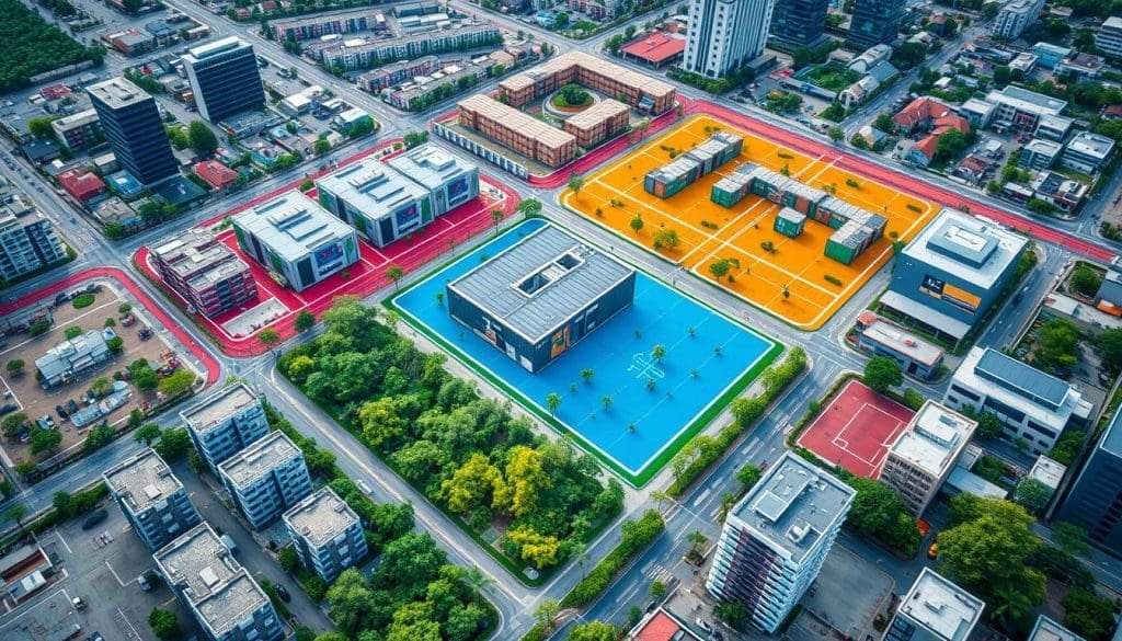 A container office: Multifunctional spaces