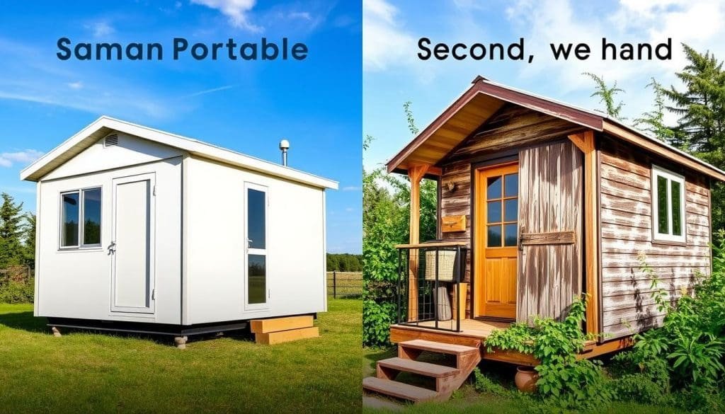 new vs used portable cabins