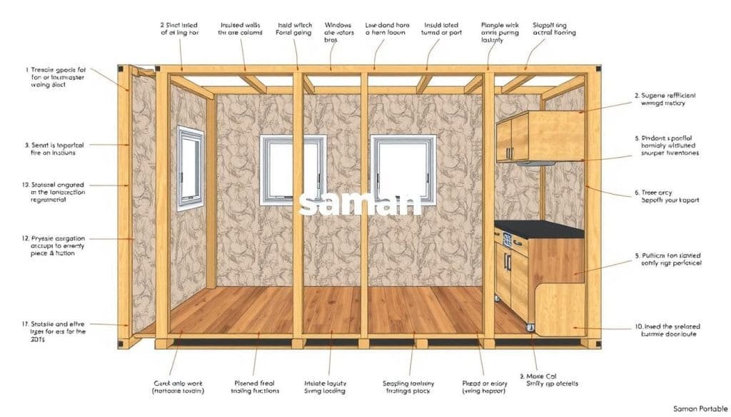 porta cabin components
