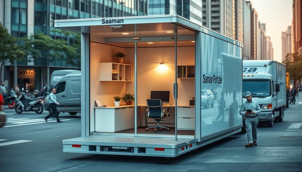 portable office relocation