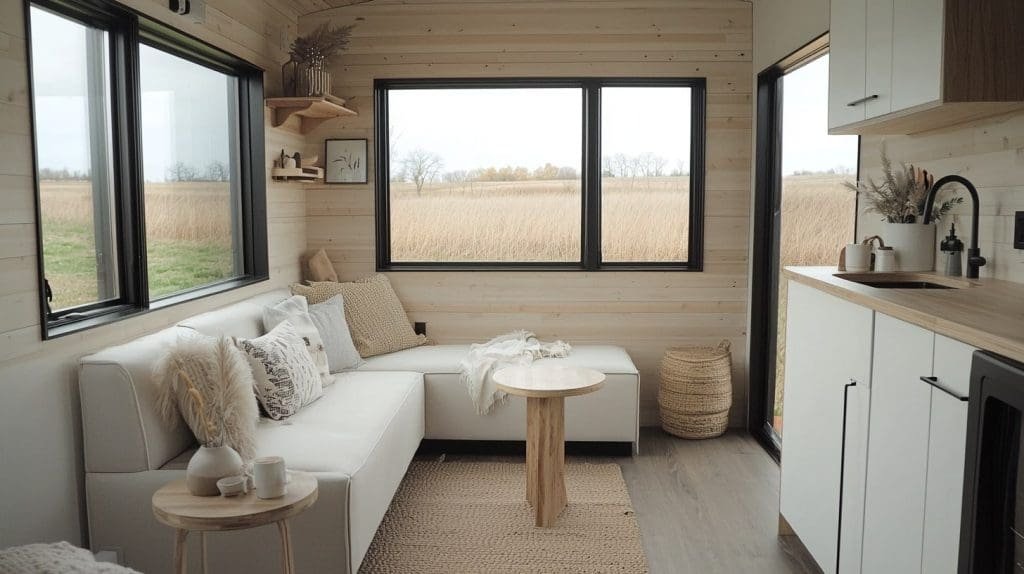 Interior of small houses prefabricated