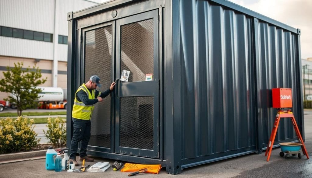 security cabin maintenance