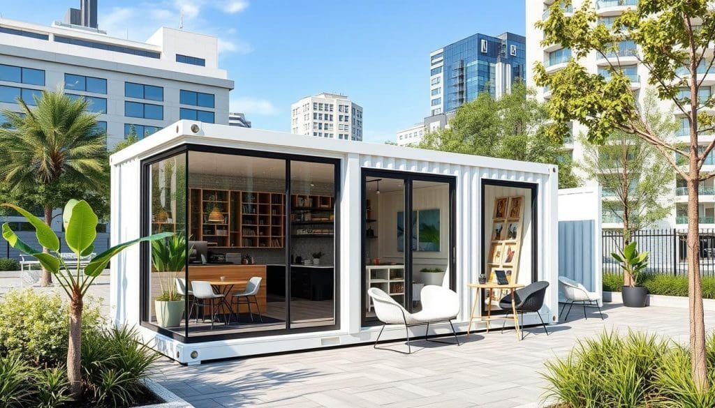 Stylish container offices for businesses