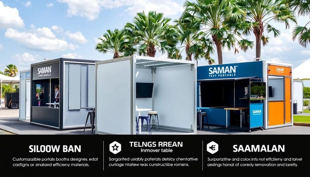 customizable portable booths