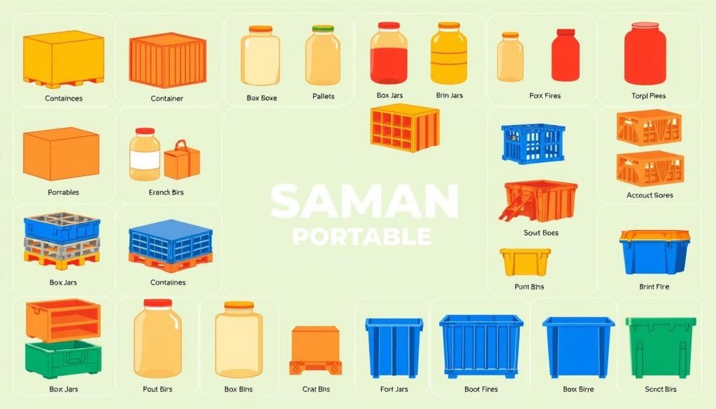 different types of containers