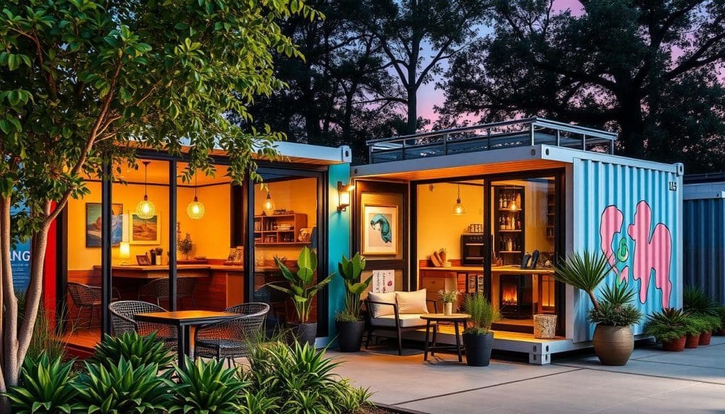 stylish container cafes
