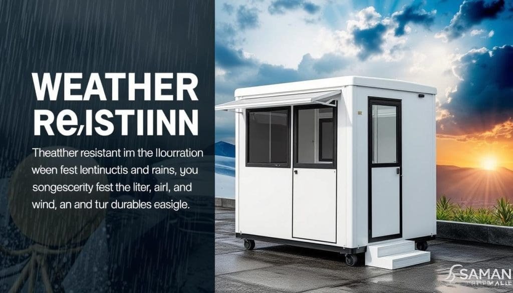 weather-resistant cabins
