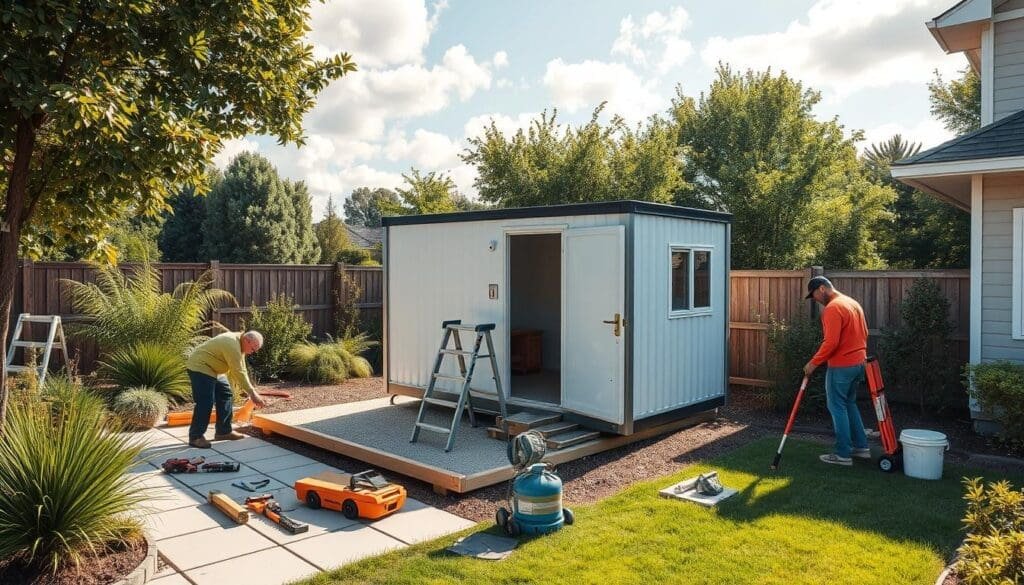 Portable Office Cabin Installation Process Portable Office Cabin Installation Process