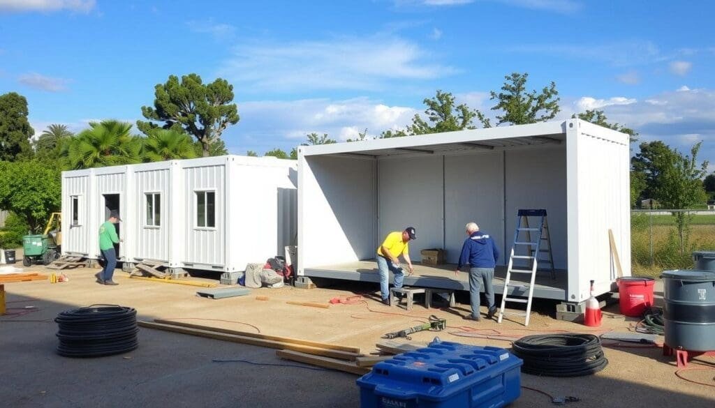 Prefabricated Storage Buildings Installation
