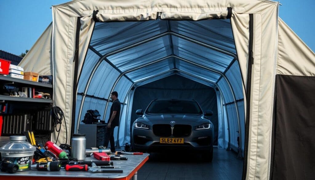 Car Portable Garage Maintenance