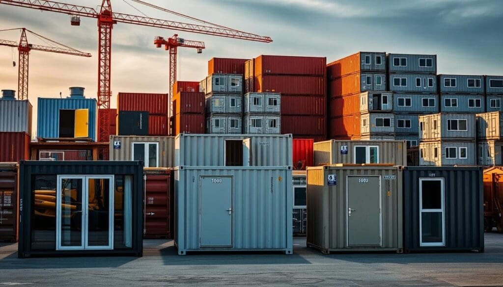 A wide variety of SAMAN Portable heavy-duty portacabins set against a construction site backdrop. In the foreground, sleek, modern portacabin models with clean lines and large windows. In the middle ground, rugged, weathered portacabins suitable for harsh outdoor environments. In the background, stacks of interconnected modular portacabin units, showcasing their versatility. The scene is illuminated by warm, directional lighting, casting shadows that accentuate the portacabins' textures and forms. The overall mood is one of functional utility and industrial resilience, perfectly suited for the article's subject matter. A wide variety of SAMAN Portable heavy-duty portacabins set against a construction site backdrop. In the foreground, sleek, modern portacabin models with clean lines and large windows. In the middle ground, rugged, weathered portacabins suitable for harsh outdoor environments. In the background, stacks of interconnected modular portacabin units, showcasing their versatility. The scene is illuminated by warm, directional lighting, casting shadows that accentuate the portacabins' textures and forms. The overall mood is one of functional utility and industrial resilience, perfectly suited for the article's subject matter.