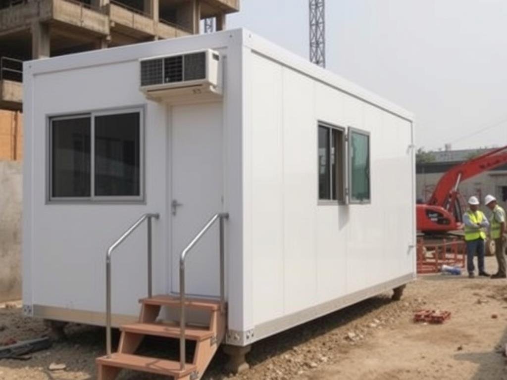 Construction site office portable cabin in Shahdara, East Delhi Construction site office portable cabin in Shahdara, East Delhi