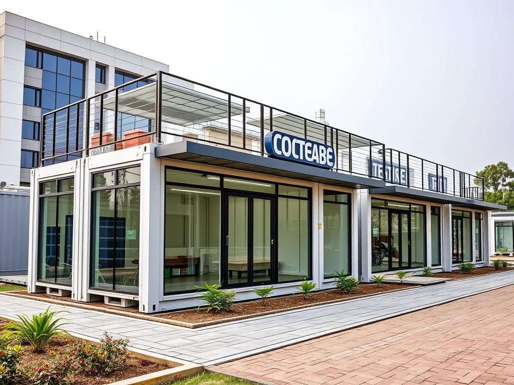 Container office in Gurgaon IT park with modern design Container office in Gurgaon IT park with modern design