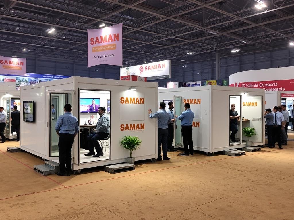 Event management office cabins at Vaishali exhibition grounds