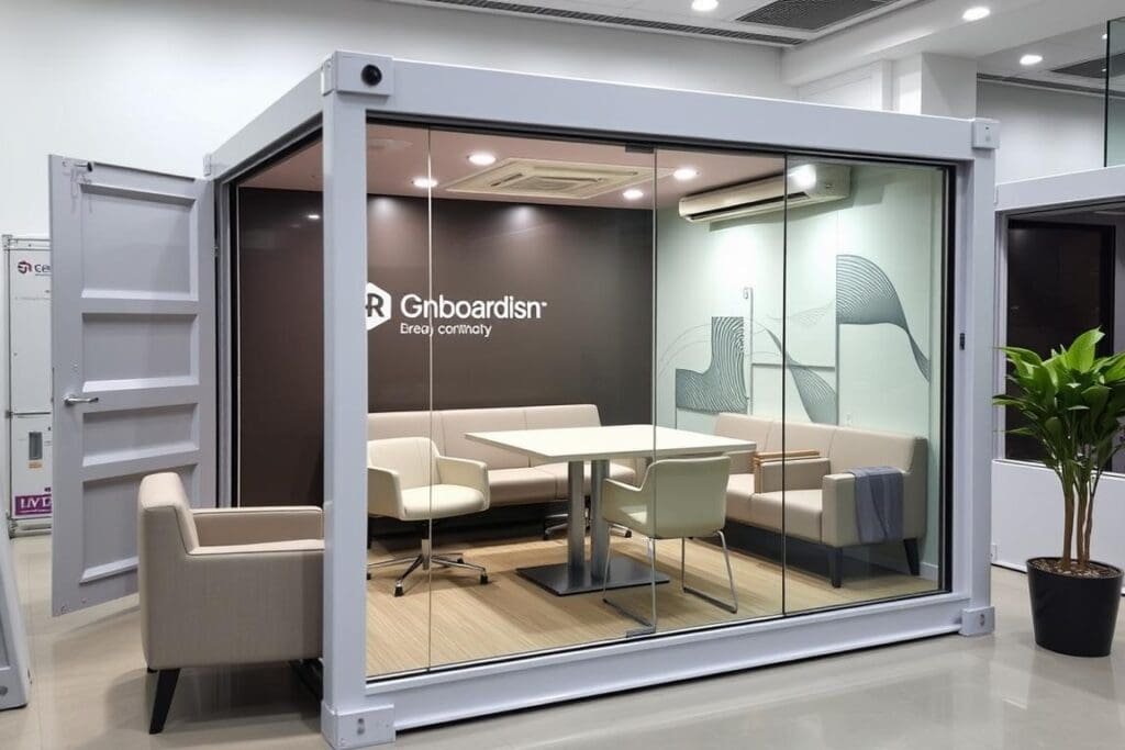 HR onboarding pod container office in Noida IT park