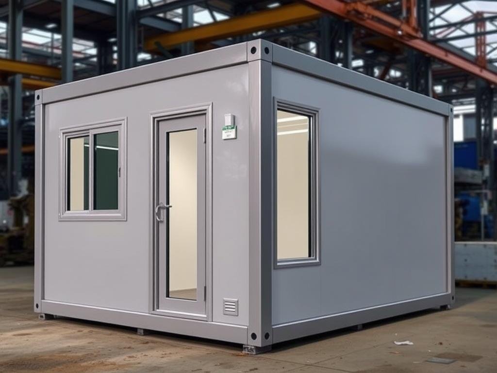 MS Steel Portable Office Cabin for factory supervisors in Faridabad