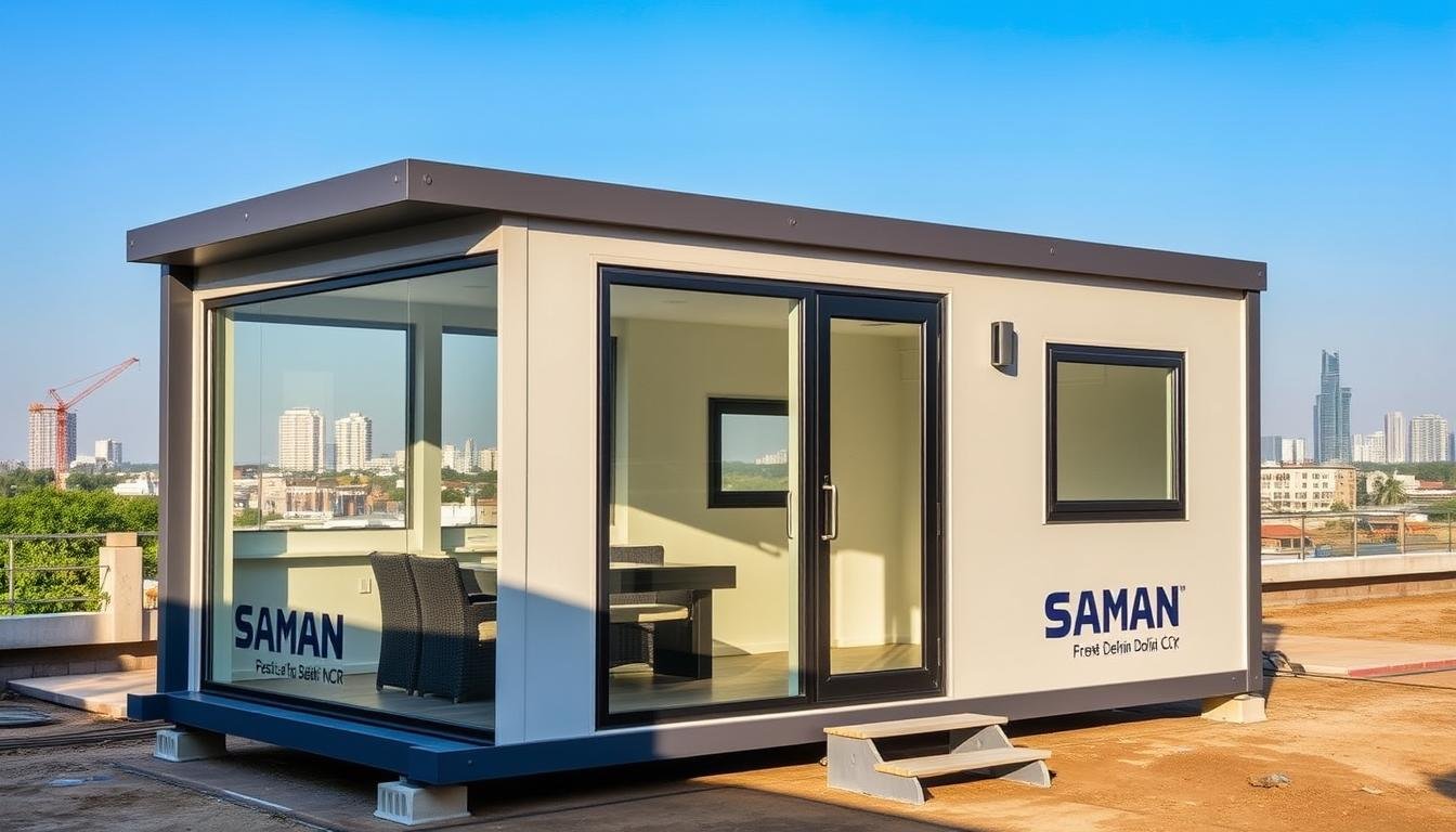 Modern porta cabin installation in Delhi NCR by SAMAN