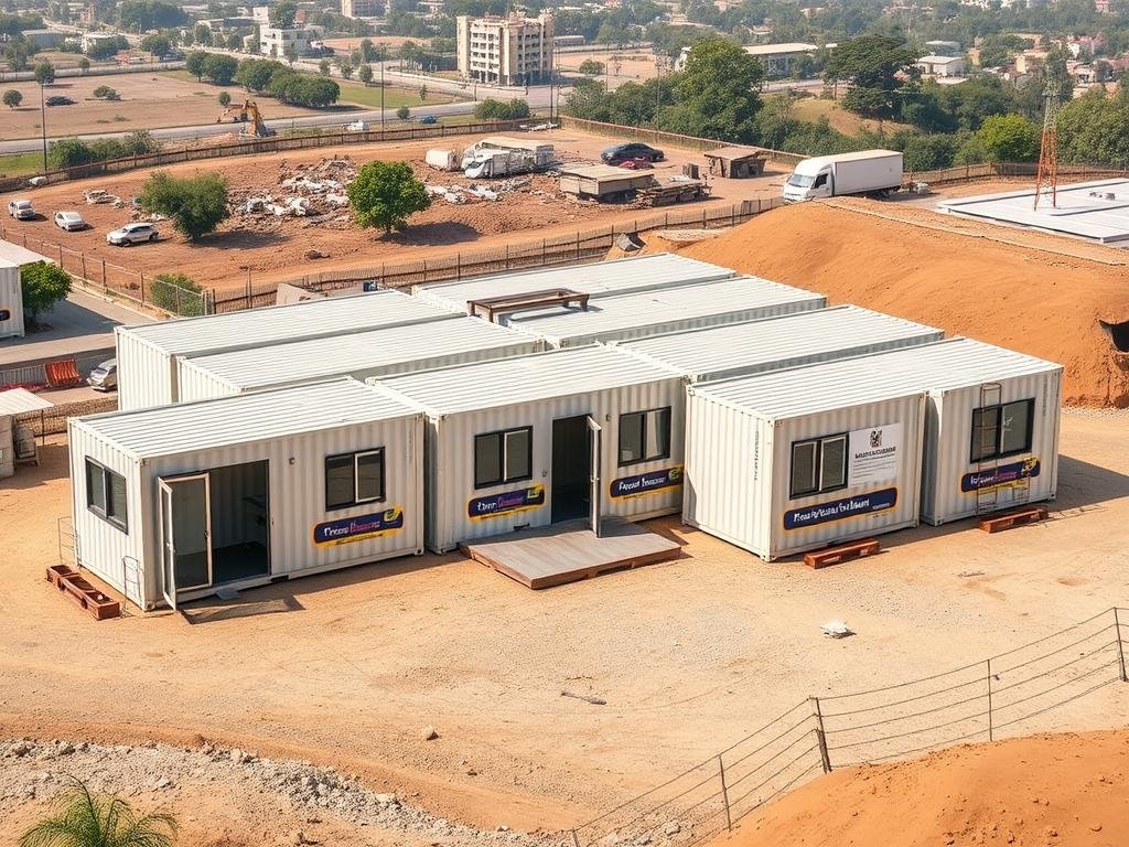 Multi-unit container office complex at Sohna Road