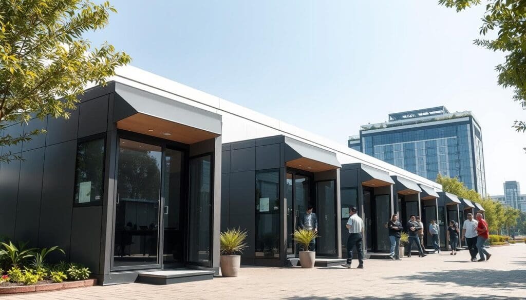 Portable Office Cabins in Noida with IT infrastructure setup