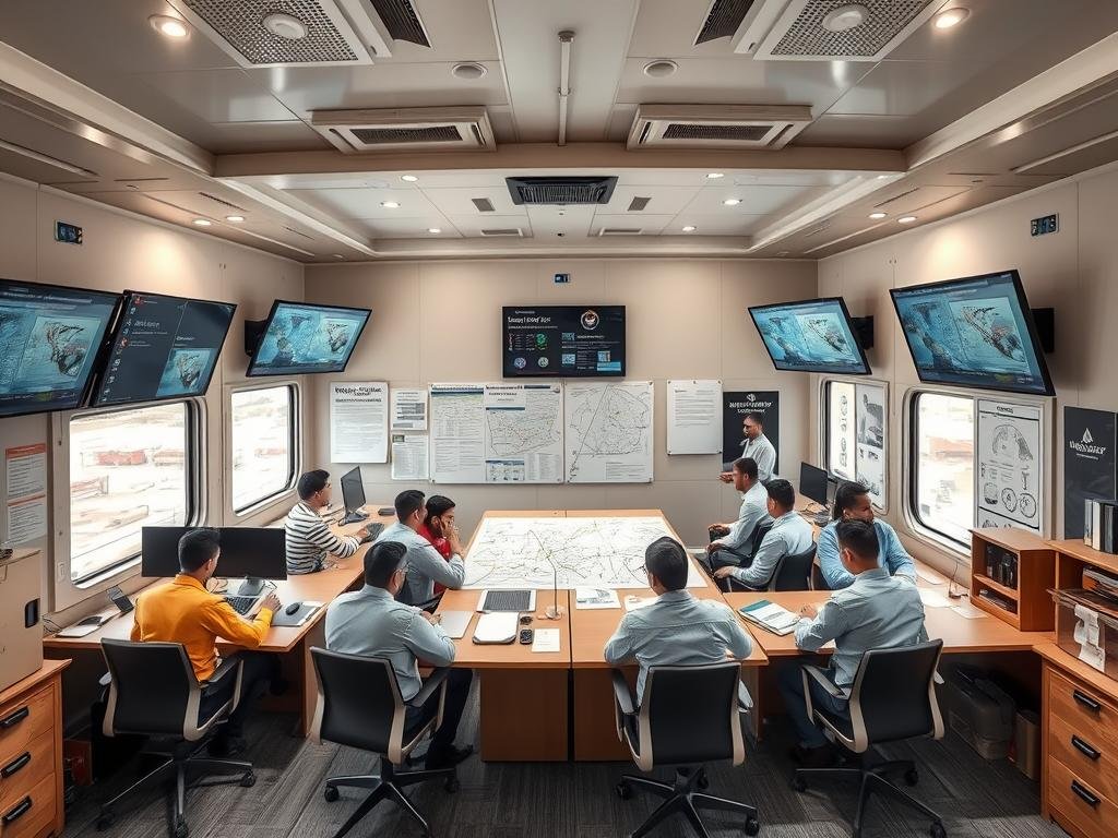 Project Management Portable Office Cabin at Surajkund construction site