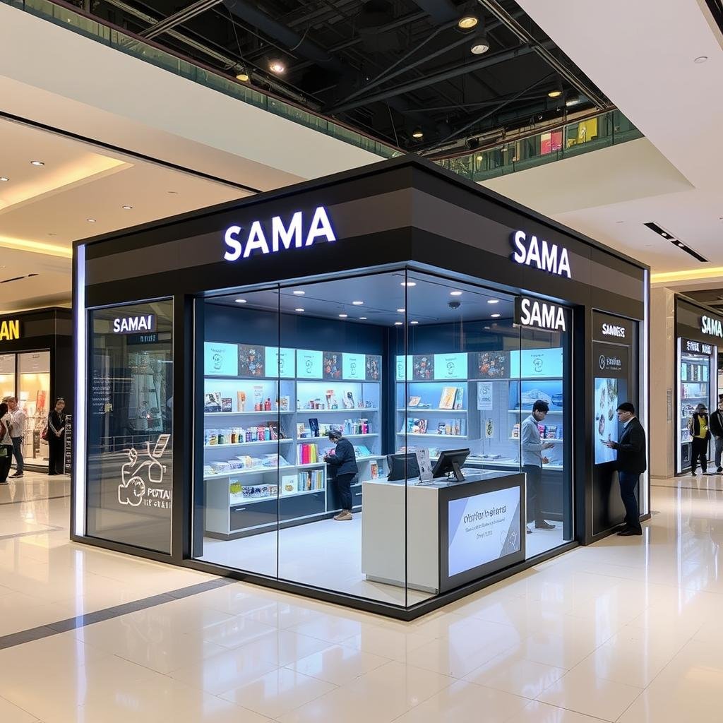 Retail kiosk porta cabin in Noida mall Retail kiosk porta cabin in Noida mall