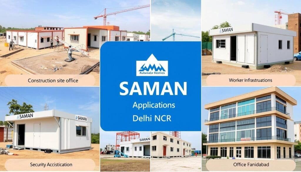 SAMAN's major porta cabin projects across Delhi NCR SAMAN's major porta cabin projects across Delhi NCR