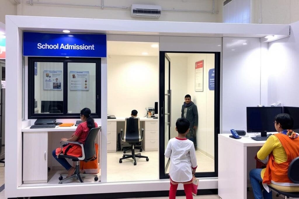 School admission office cabin in Raj Nagar Extension