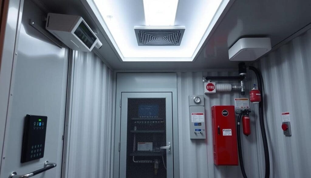 Security features of container offices in Noida for IT companies