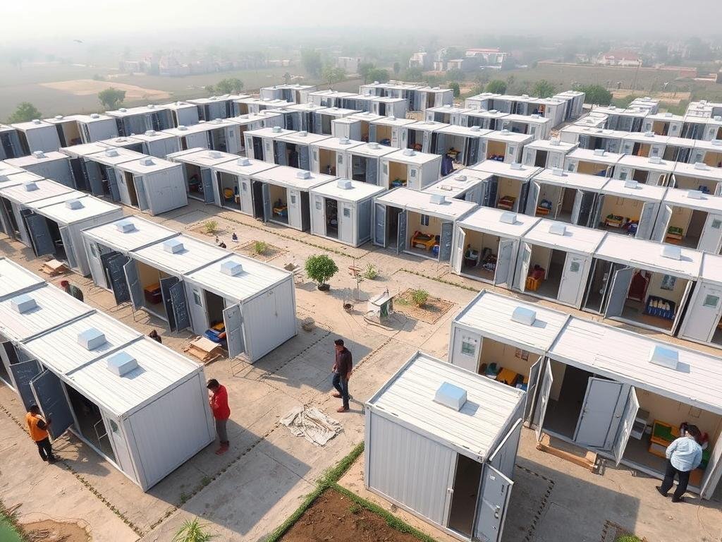 Worker accommodation complex in Noida Extension Worker accommodation complex in Noida Extension