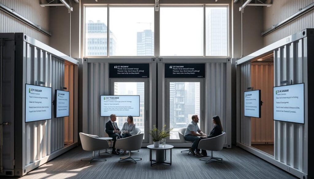 client testimonials office containers